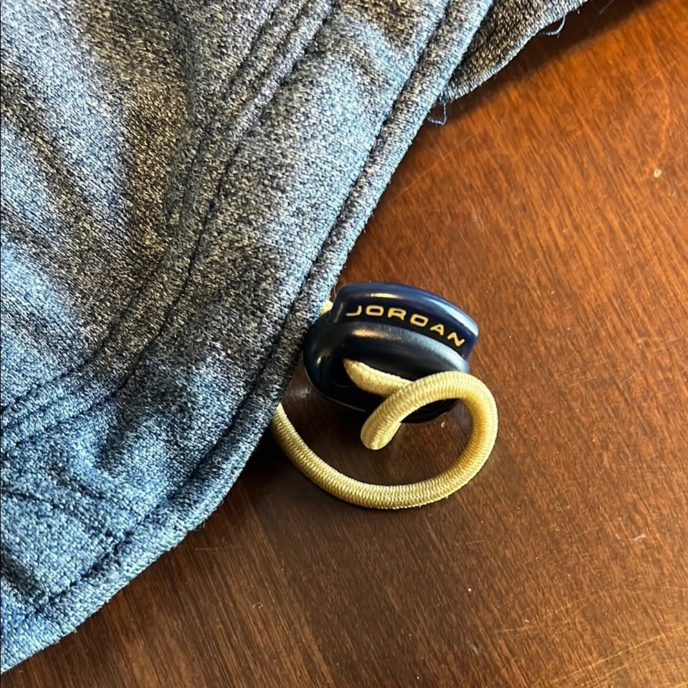 NIKE JUMPMAN Gray and Blue Windbreaker with Full Zip and Stand-Up Collar - Picture 6 of 12